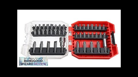 42Pcs Screwdriver Bits Set 1/4'' Hex Shank Multiple Specifications Drill Bits Power Review