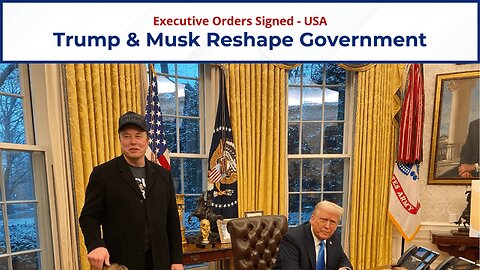 Trump Signs Executive Orders with Musk on Govt Cuts | USA | Amaravati Today