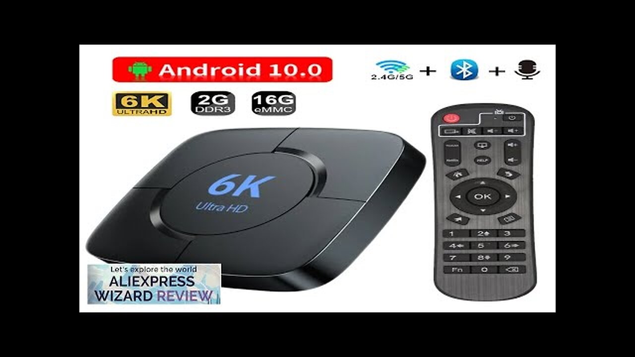 HONGTOP Smart TV Box Android 10 6K Allwinner H616 Support 2.4G/5GHz Wifi Review