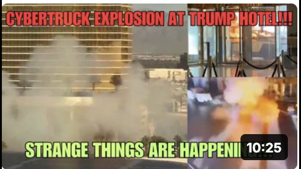 CYBERTRUCK EXPLOSION AT TRUMP HOTEL IN LAS VEGAS IS VERY STRANGE!!!!