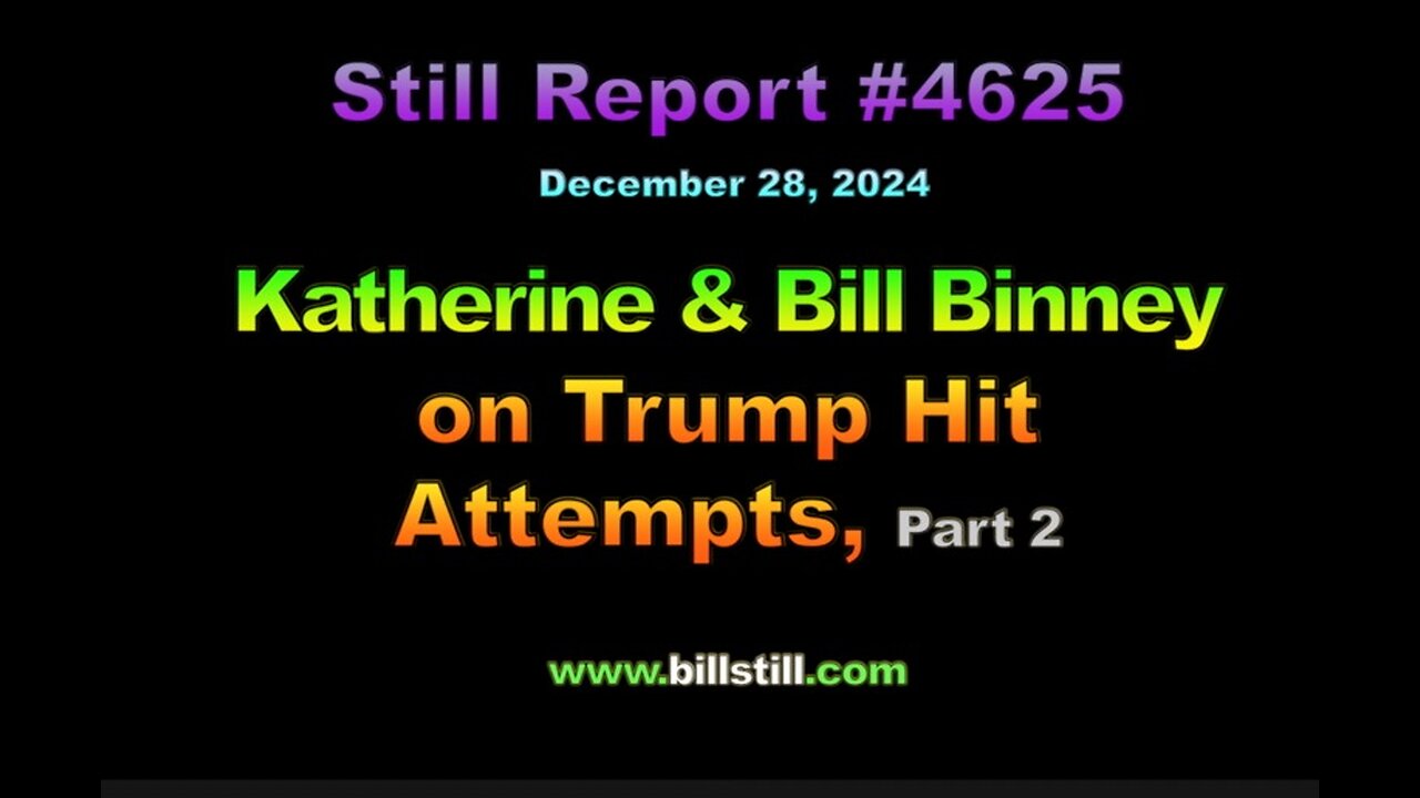 Katherine & Bill Binney on Trump Hit Attempts, Part 2, 4624