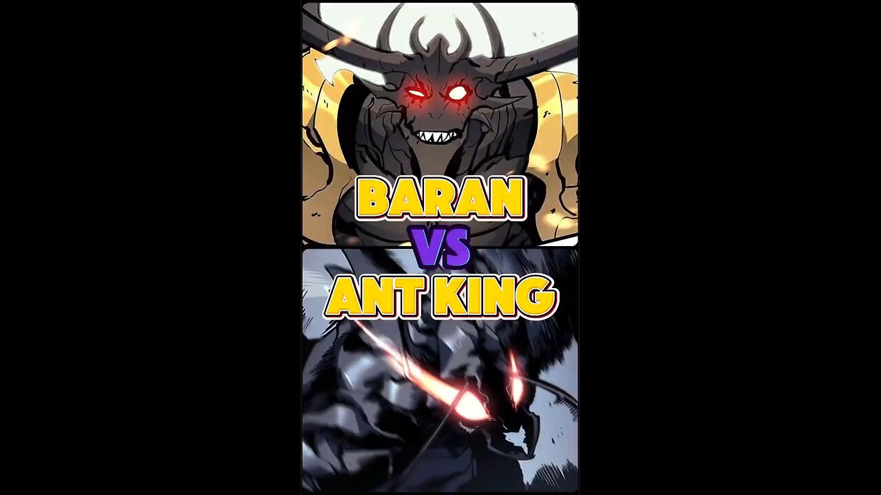 Baran vs Ant king #manhwa #sololeveling #sololevelinganime #webtoon #sololevelingarise #anime