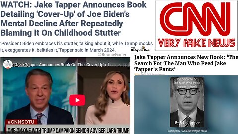 Jake Tapper's New Book Details 'Cover-Up' of Biden's Mental Decline After Participating in it