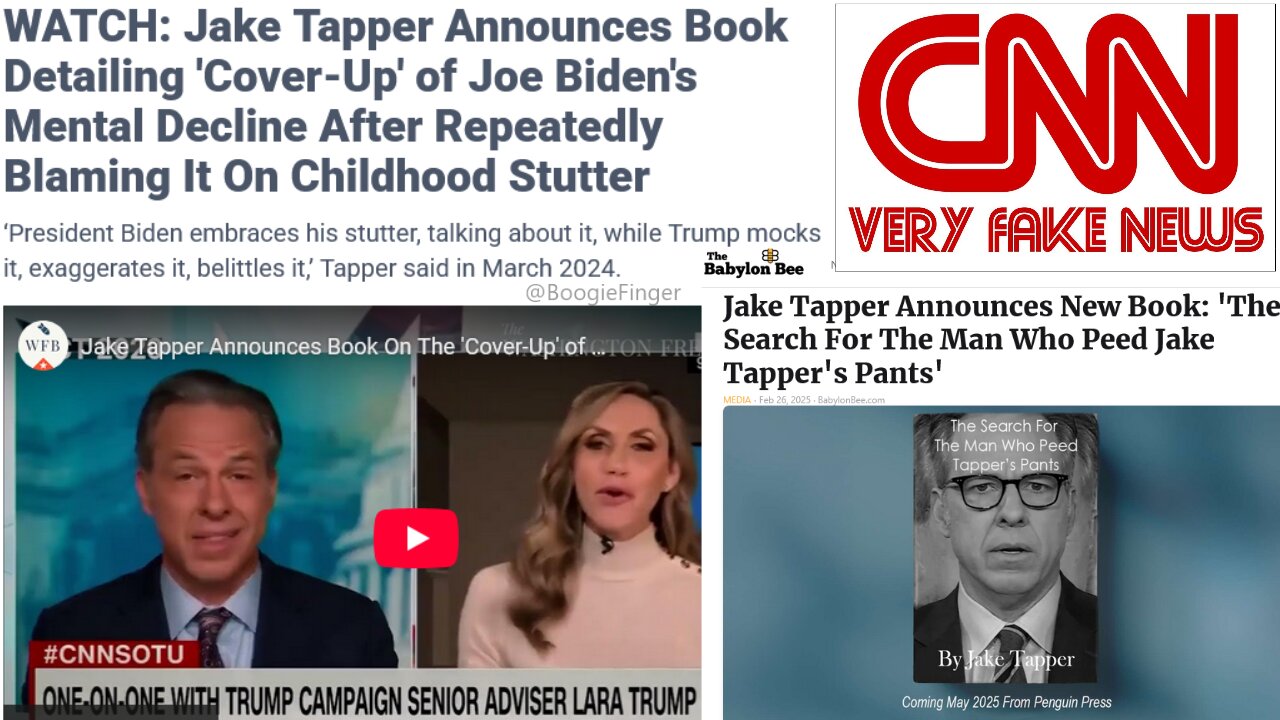 Jake Tapper's New Book Details 'Cover-Up' of Biden's Mental Decline After Participating in it