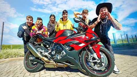 REAÇÃO DOS MEUS AMIGOS AO VER MINHA NOVA MOTO S1000RR 2024