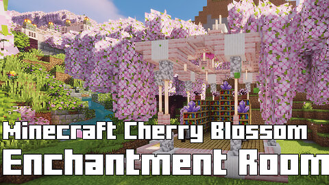 Minecraft Cherry Blossom Enchantment Room - Magical Build
