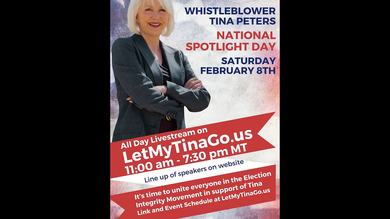 ITN Streaming Coverage of LetMyTinaGo Event for Tina Peters