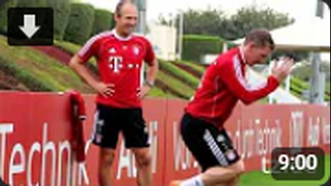 FC Bayern in Doha_Arjen Robben und Bastian Schweinsteiger machen Fortschritte (0