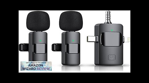 3 in 1 Wireless Microphone for iPhone Camera Android iPad Mini Microphone Review