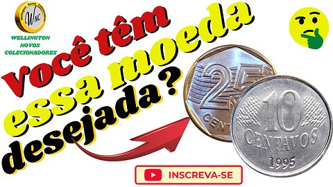 🔥 Moedas valiosas e escassas de 25 centavos 1995 e 10 1995 valores 2025❗Vocês conhecem o Casal FAO