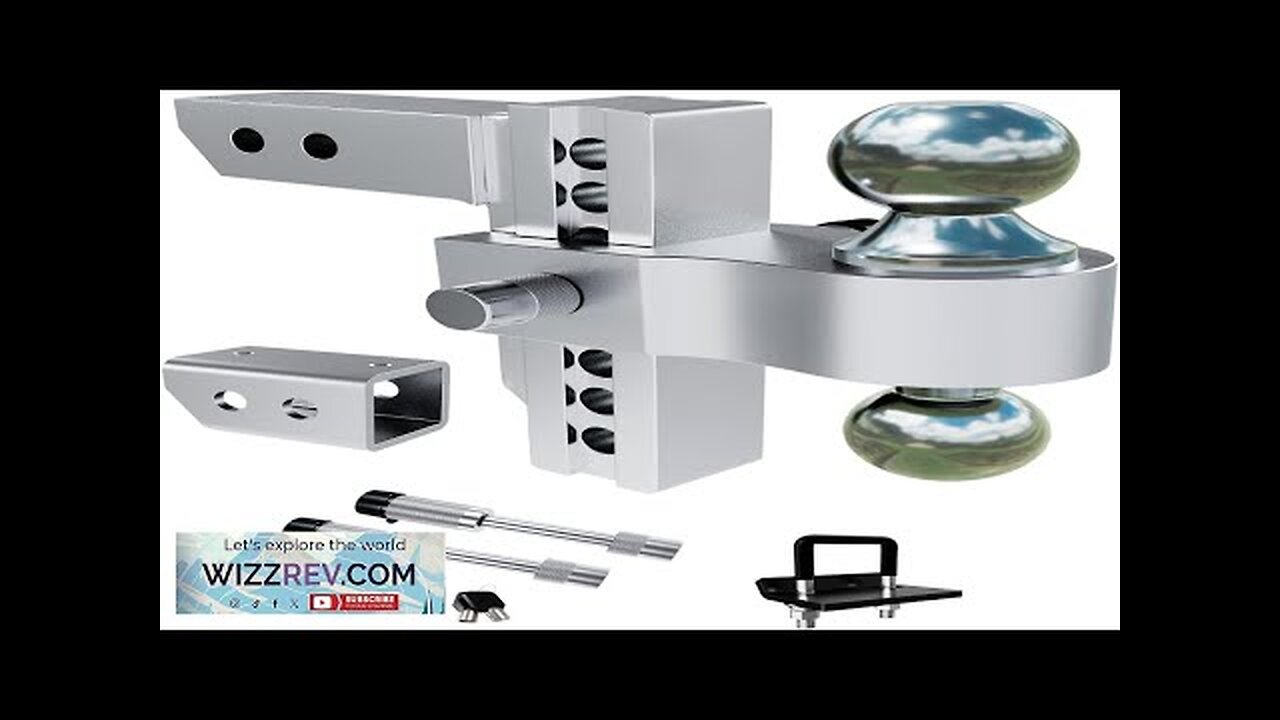 DEEAGLE 2 In Ball Hitch With Pin, Solid Steel Receiver Hitch, Fits 2 In Receiver - View #5