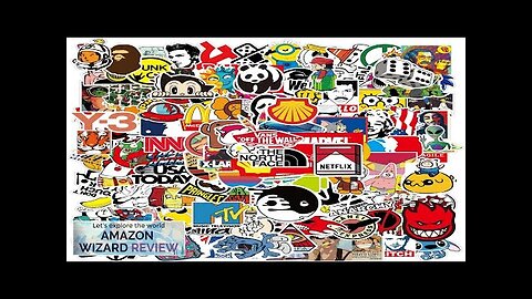 106pcs Random Stickers Pack Adults Teens Kids Waterproof Sticker Decals for Skateboard Review