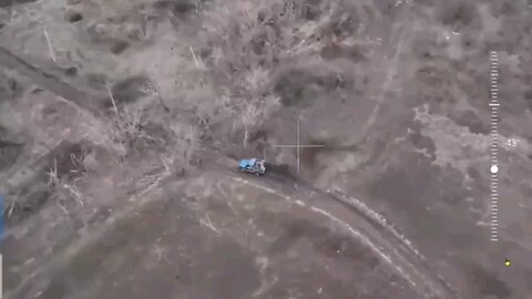 Russian soldier goes flying