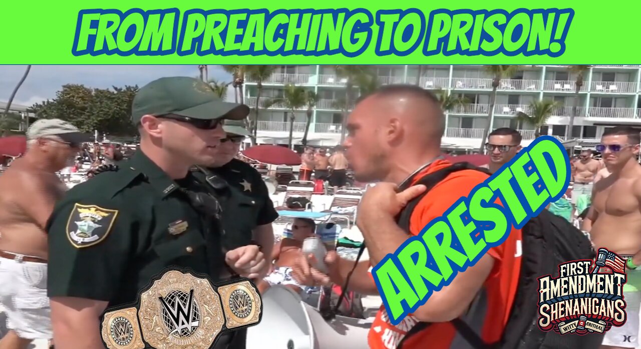 Preacher Annoys Entire Beach, Refuses to Stop, Gets Arrested