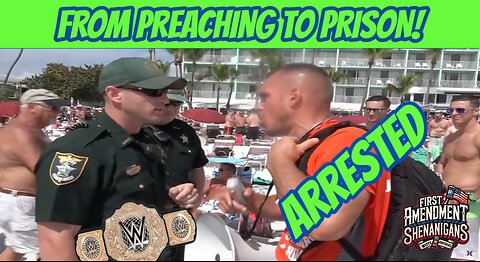 Preacher Annoys Entire Beach, Refuses to Stop, Gets Arrested