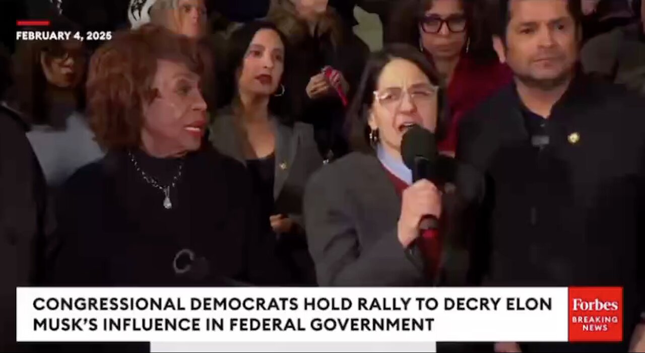 Unhinged Lesbian Tells Democrats at Anti-Musk Rally to "Get in Touch with Your Scrappy Little Dyke"