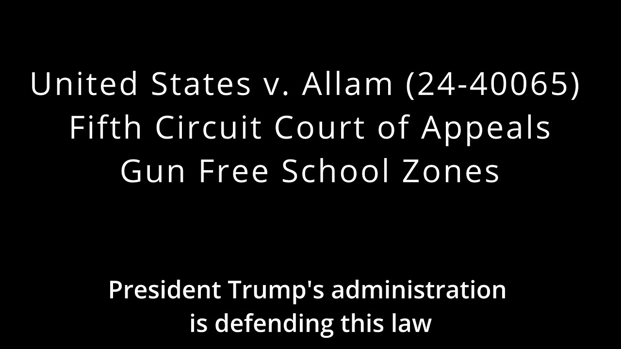 United States v. Allam - Fifth Circuit Court of Appeals - Gun Free School Zones