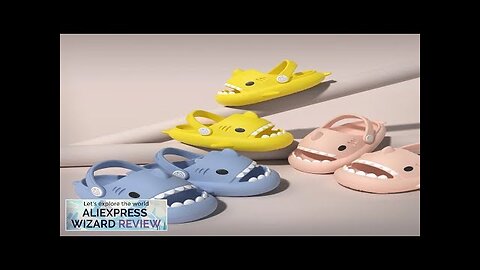 Three-dimensional Children's Shark Hole Shoes Summer Home Baby Non Slip Platform Review