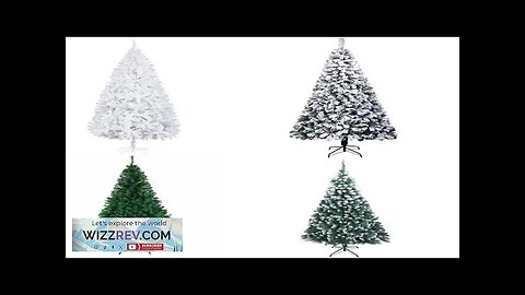 6-8ft Artificial Christmas Tree 650-1350 Tips Large Spay White Xmas Tree Decoration Review