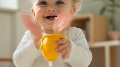 baby very happy