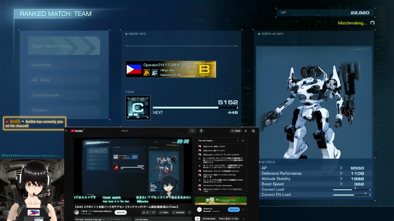 Armored Core 6 Arena Matches 06 [🇵🇭 #phvtubers 🇵🇭 ]( #livestream)