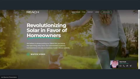 The REACH Solar Profile Discussion With Mr. Allen Frederickson P