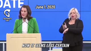 Just Posting Another Video of Governor Whitmer Dodging Questions About Nursing Home Deaths