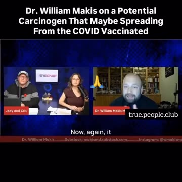 Dr. William Makis – “There may be a Carcinogen Spreading from the Vaccinated to the Unvaxxed”