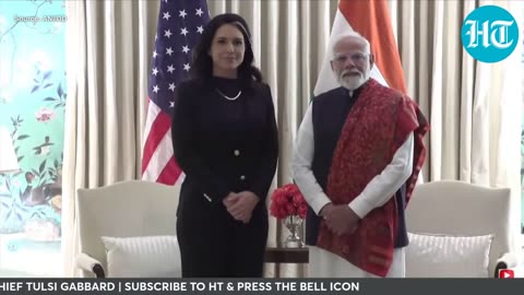 Tusli Gabbard meets Indian pm Modi