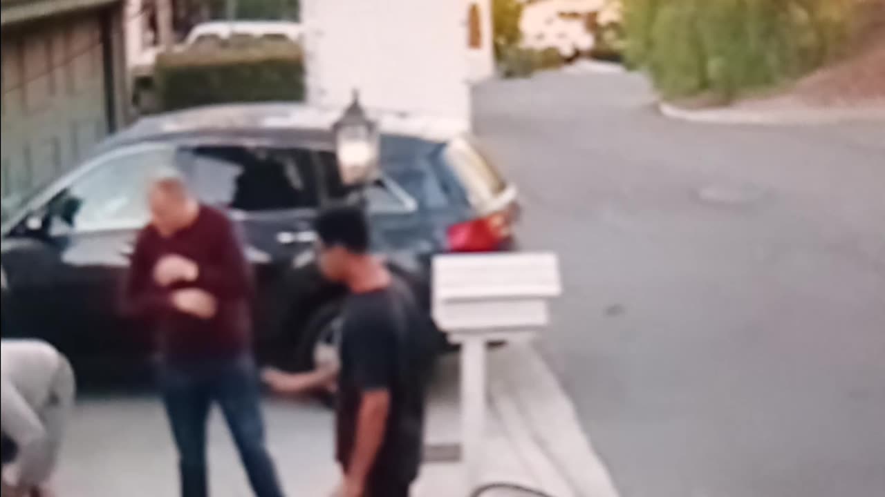 Footage of residents capturing the suspected Kenneth fire arsonist