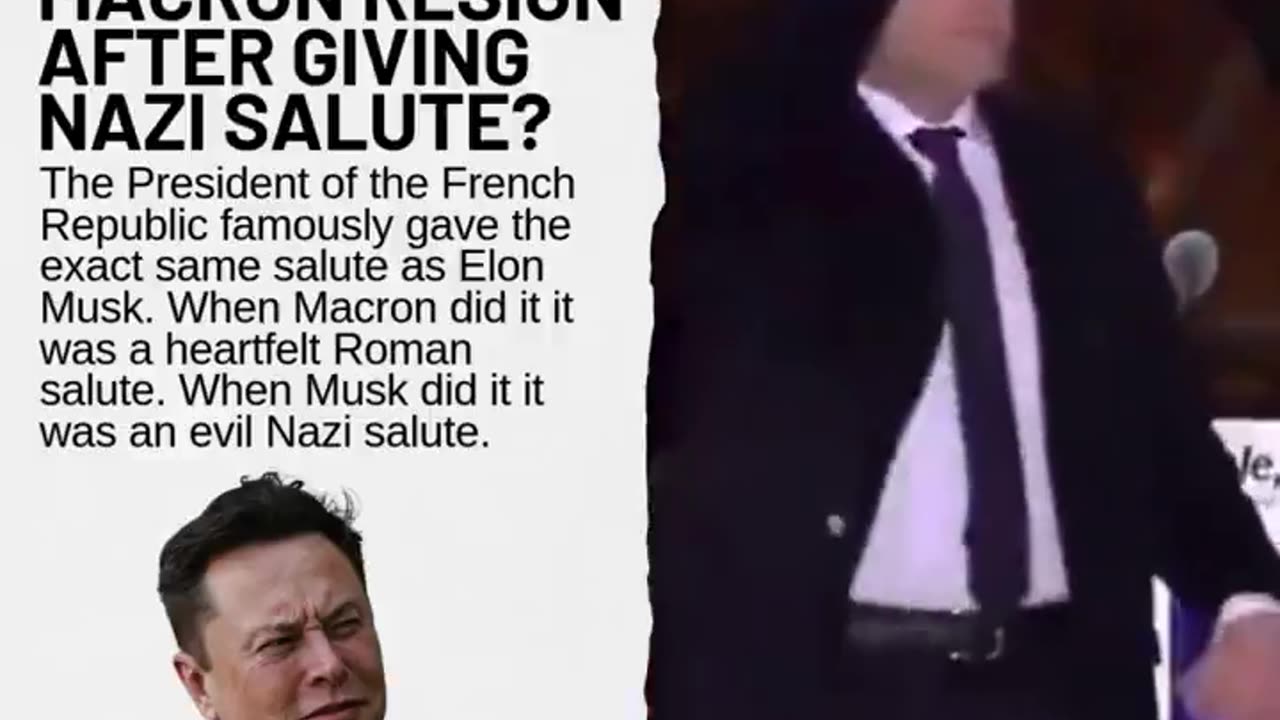 WILL EMMANUEL MACRON RESIGN AFTER GIVING NAZI SALUTE?