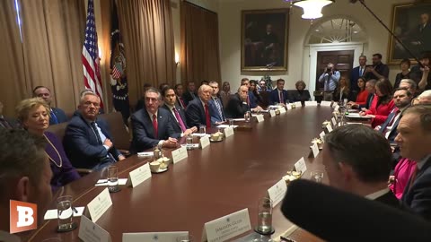 MOMENTS AGO: President Trump Holds First Cabinet Meeting...