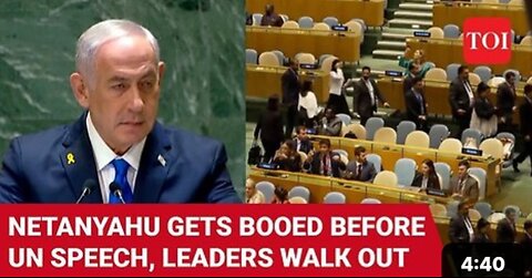 Netanyahu Shocked As World Leaders Walk Out Before His UNGA Speech