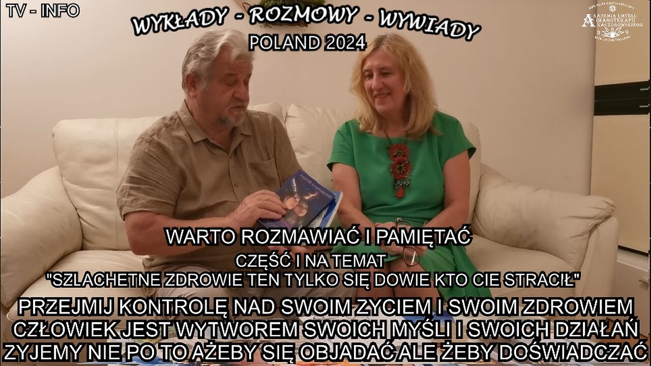 PRZEJMIJ KONTROLĘ NAD SWOIM ZYCIEM I SWOIM ZDROWIEM. CZŁOWIEK JEST WYTWOREM SWOICH MYSLI I SWOICH DZIAŁAŃ.