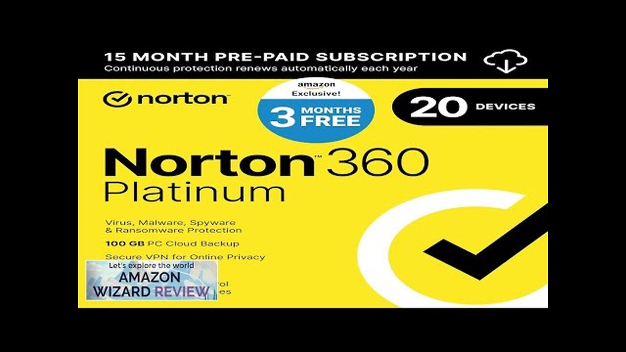 Norton 360 Platinum 2024 Antivirus software for 20 Devices with Auto Renewal Review