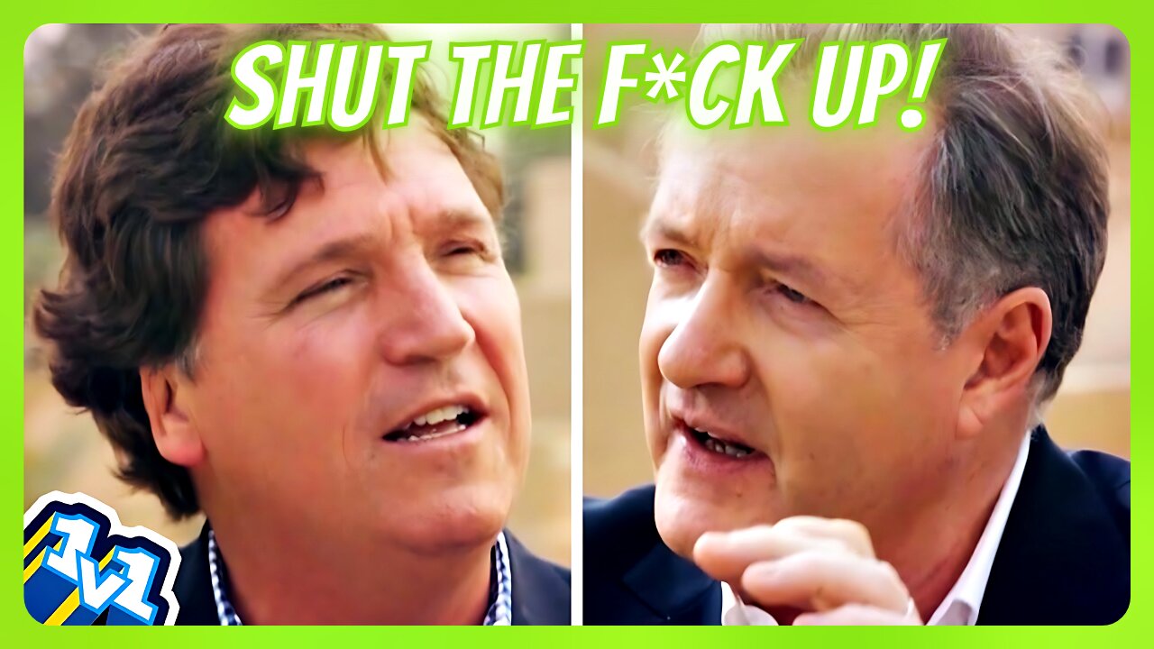 ''Shut The F*ck Up!" Tucker Carlson vs Piers Morgan