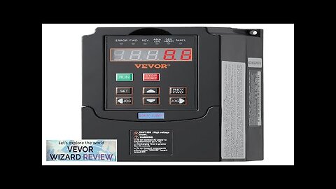 VEVOR VFD 2HP 1.5KW 7.5A 1 or 3 Phase 220V Input Review