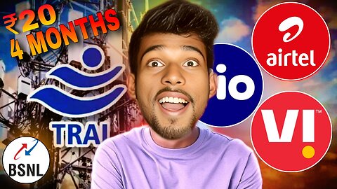 TRAI New Rule | Rs.20 Recharge For 180 days Validity | Jio, Airtel, Vi, BSNL