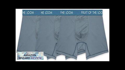 Fruit of the Loom Men's Getaway Boxer Briefs Lightweight Breathable Fabric Quick Review