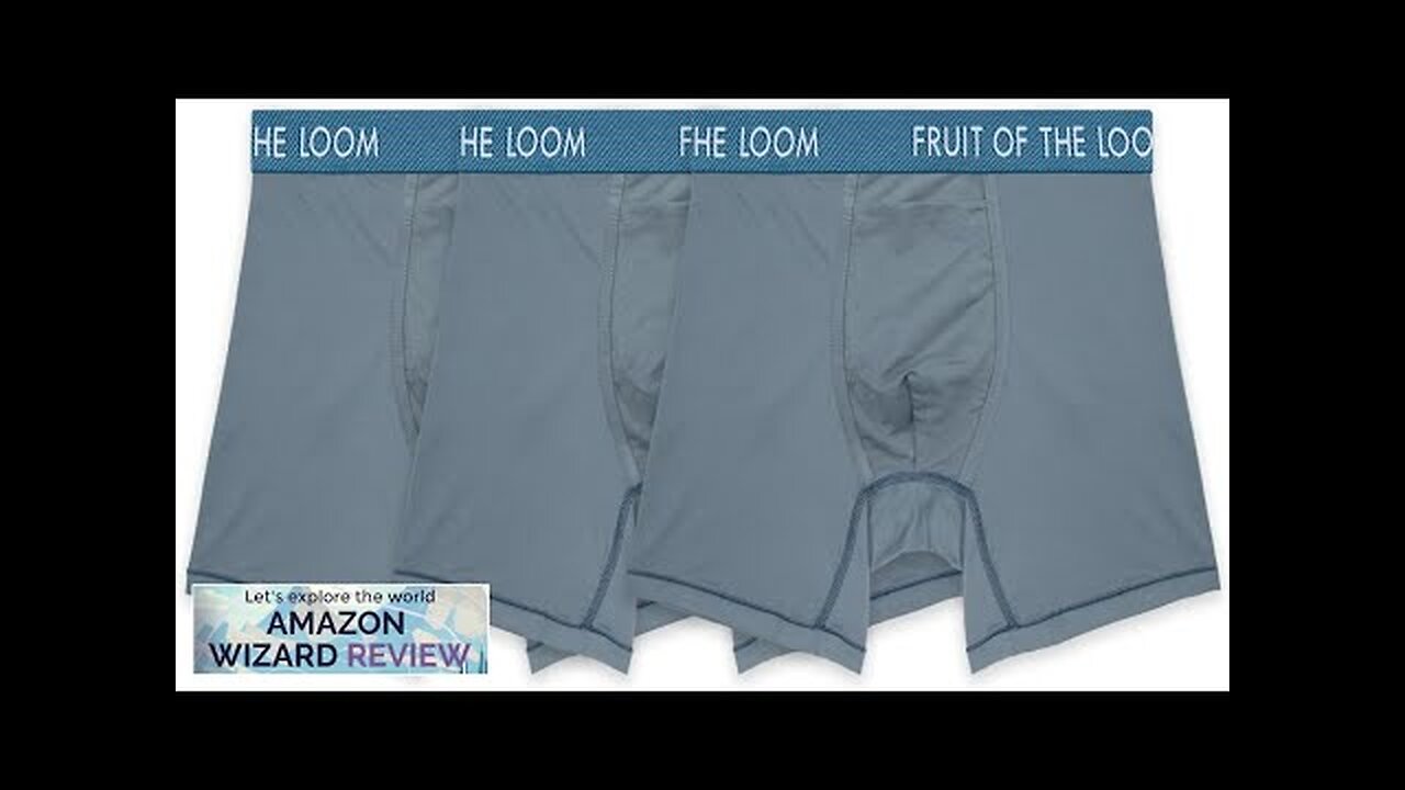 Fruit of the Loom Men's Getaway Boxer Briefs Lightweight Breathable Fabric Quick Review