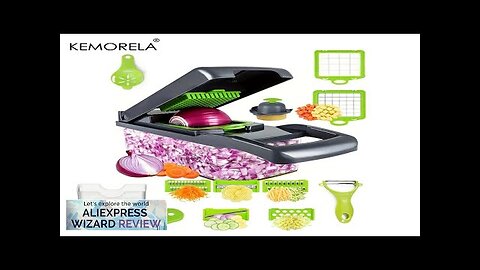 14/16 in 1 Multifunctional Vegetable Chopper Onion Chopper Handle Food Grate Food Review