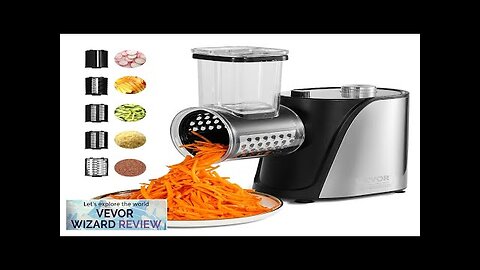 VEVOR Electric Cheese Grater Salad Maker 250W Salad Shooter Electric Vegetable Slicer Review