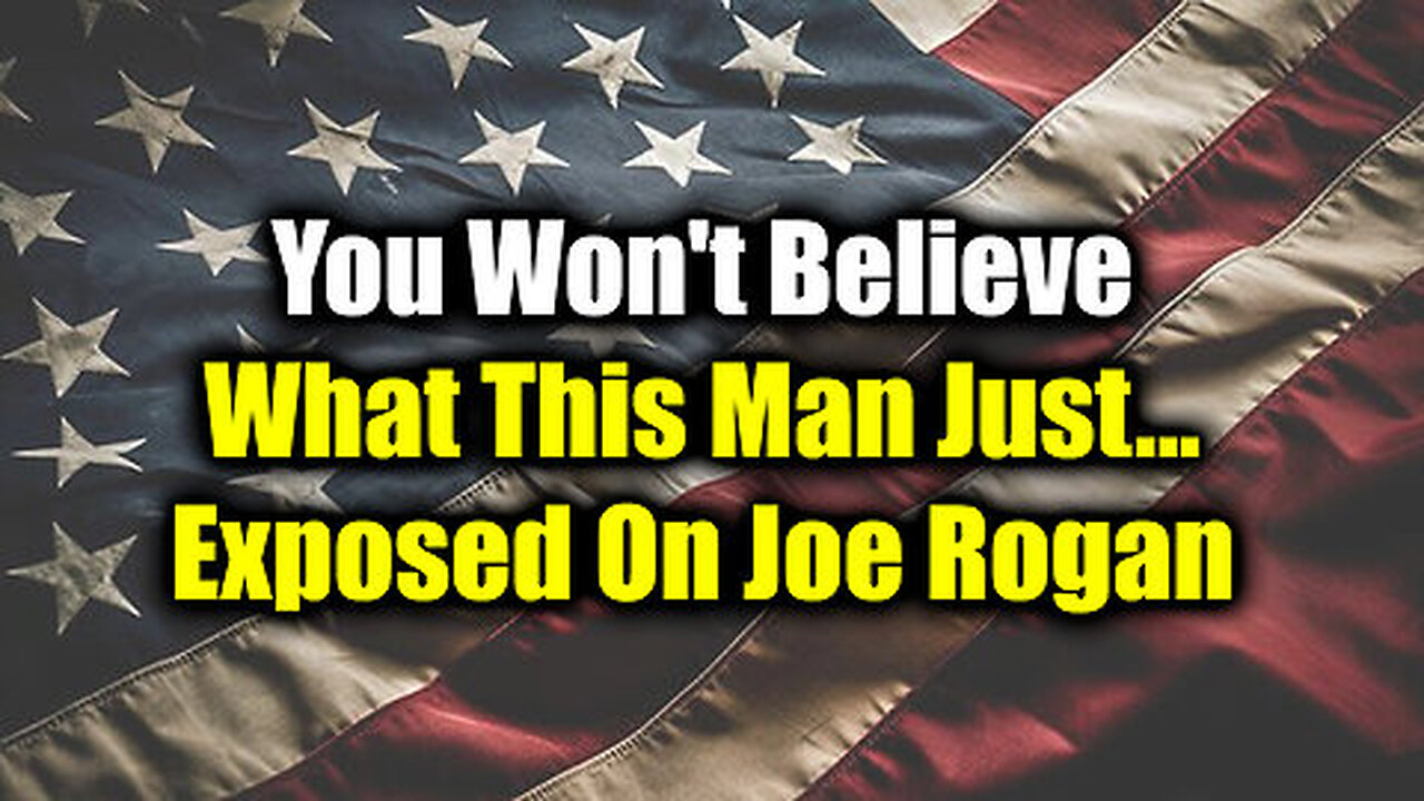 You Won't Believe What This Man Just Exposed On Joe Rogan