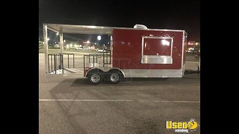 2013 Empire Cargo Wood-Fired Pizza Concession Trailer with Open Porch for Sale in Rhode Island!