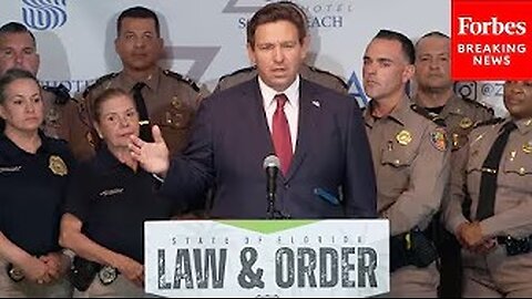 JUST IN: DeSantis Celebrates Results Of Hardline Law And Order Policies In Florida