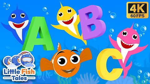 Baby Shark ABC | Now I know my ABCs! | Little Fish Tales | #babyshark #abc