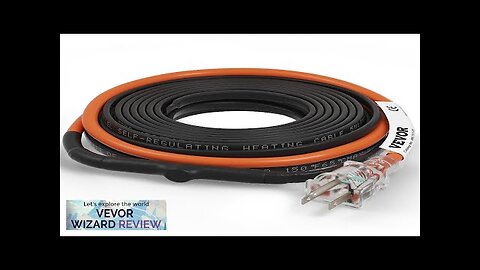 VEVOR Self-Regulating Pipe Heating Cable 30-feet 5W/ft Heat Tape for Pipes Freeze Review