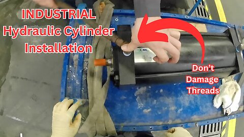 Harness the Power: Epic Industrial Hydraulics Cylinder Installation!