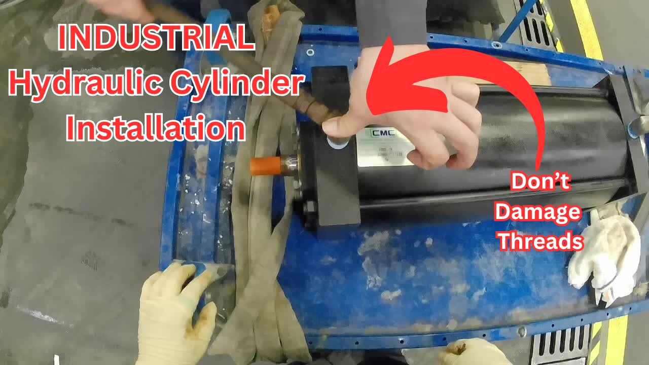 Harness the Power: Epic Industrial Hydraulics Cylinder Installation!