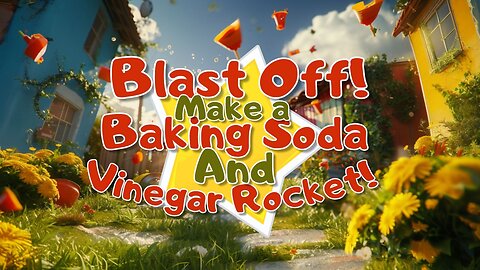 🚀 Blast Off! Make a Baking Soda and Vinegar Rocket | Fun Kids Learning Activity 🌟